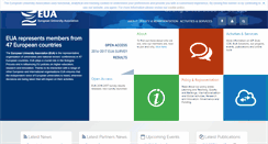 Desktop Screenshot of eua.be